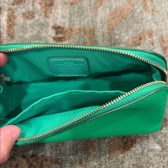 Coach Vibrant Green Cosmetic Bag - Picture 3 of 4